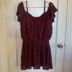 American Rag off the shoulder lace dress